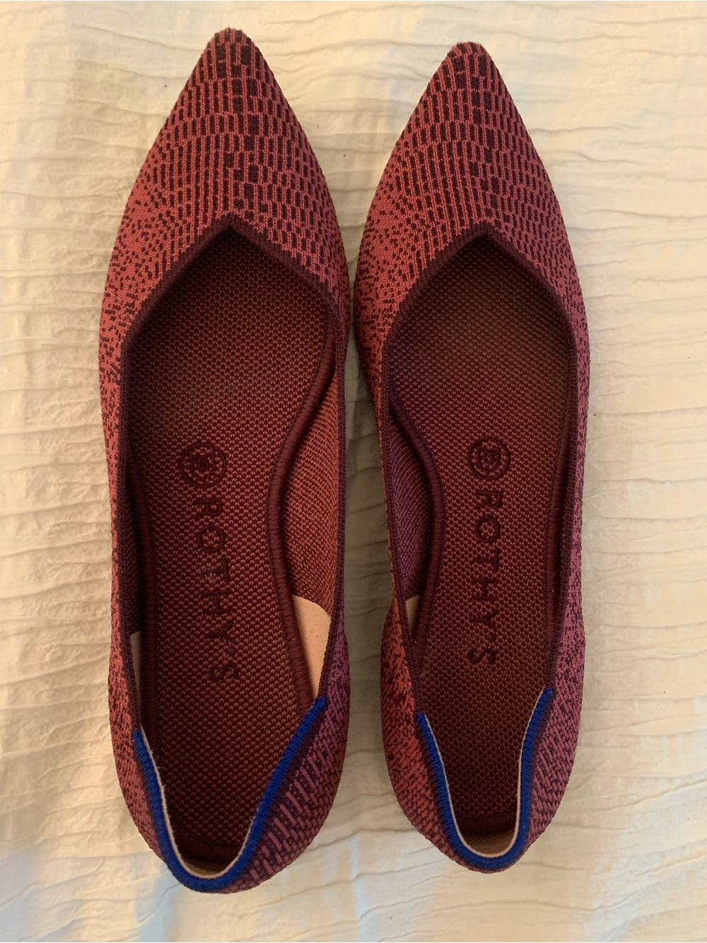 Rothy's The Point Fig Python Flat